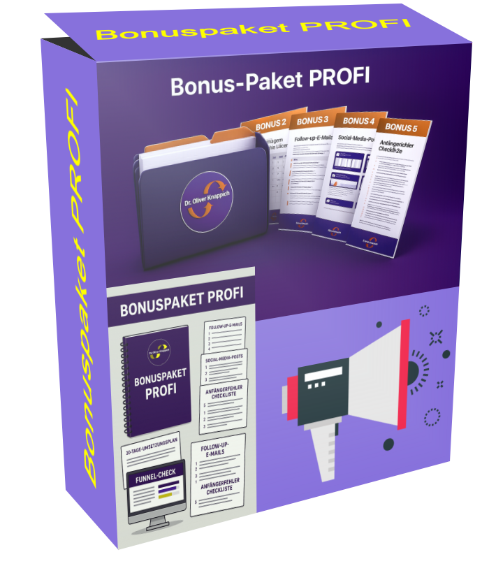 Bonus-Paket PROFI – exklusiv sichern, wenn du dranbleibst