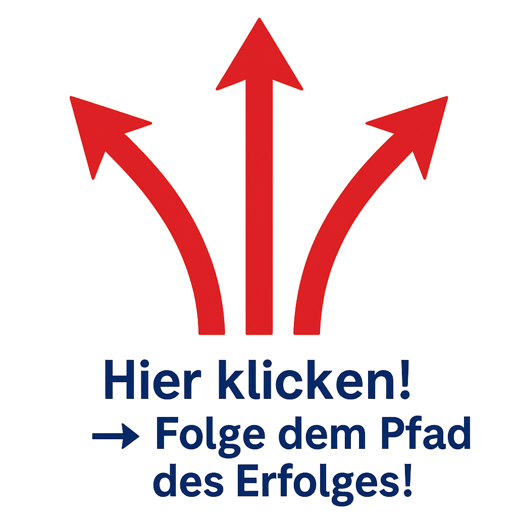 Hier klicken – Folge dem Pfad des Erfolges